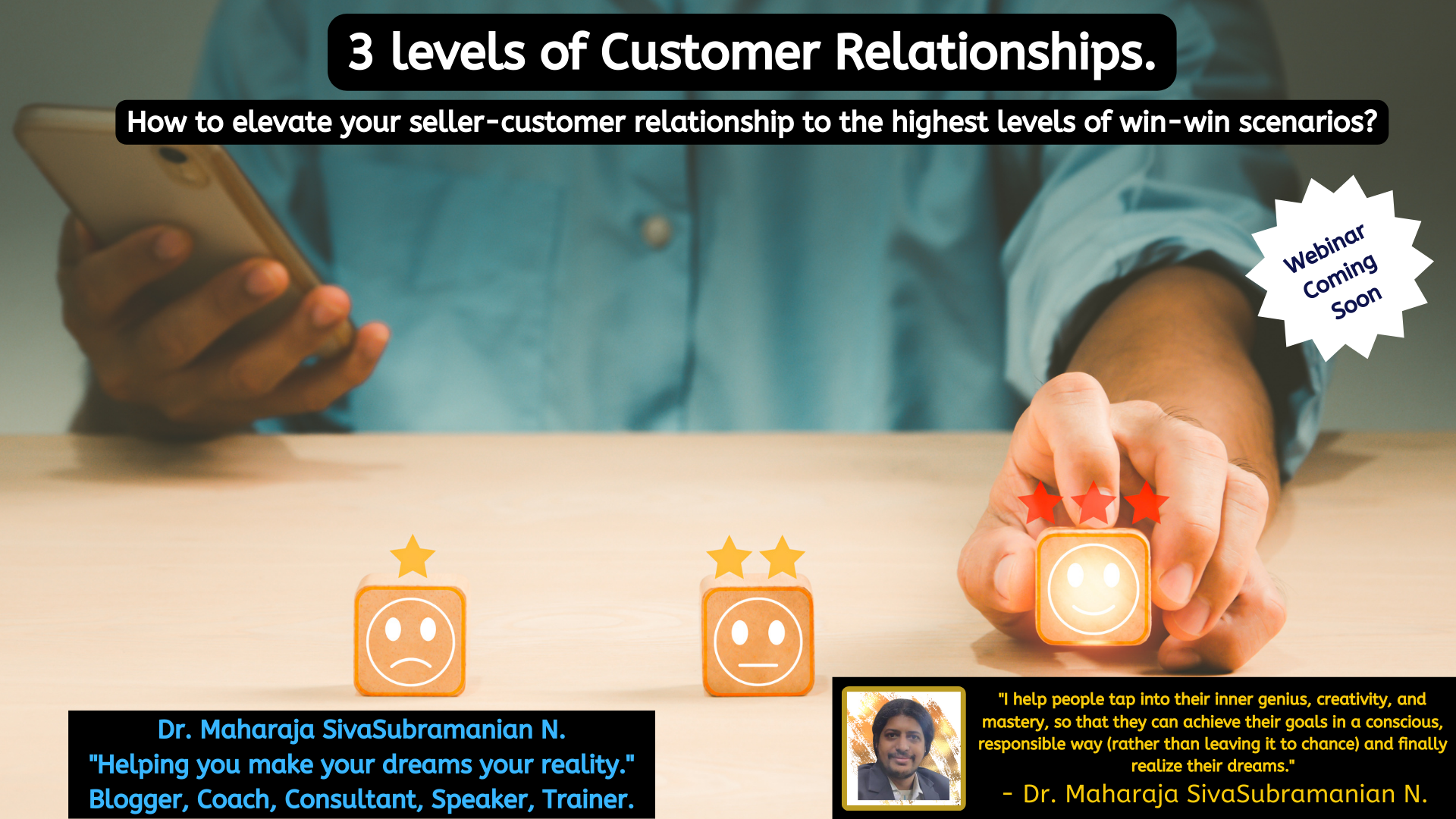 3 levels of Customer Relationships. Grow your business to the next level free webinar