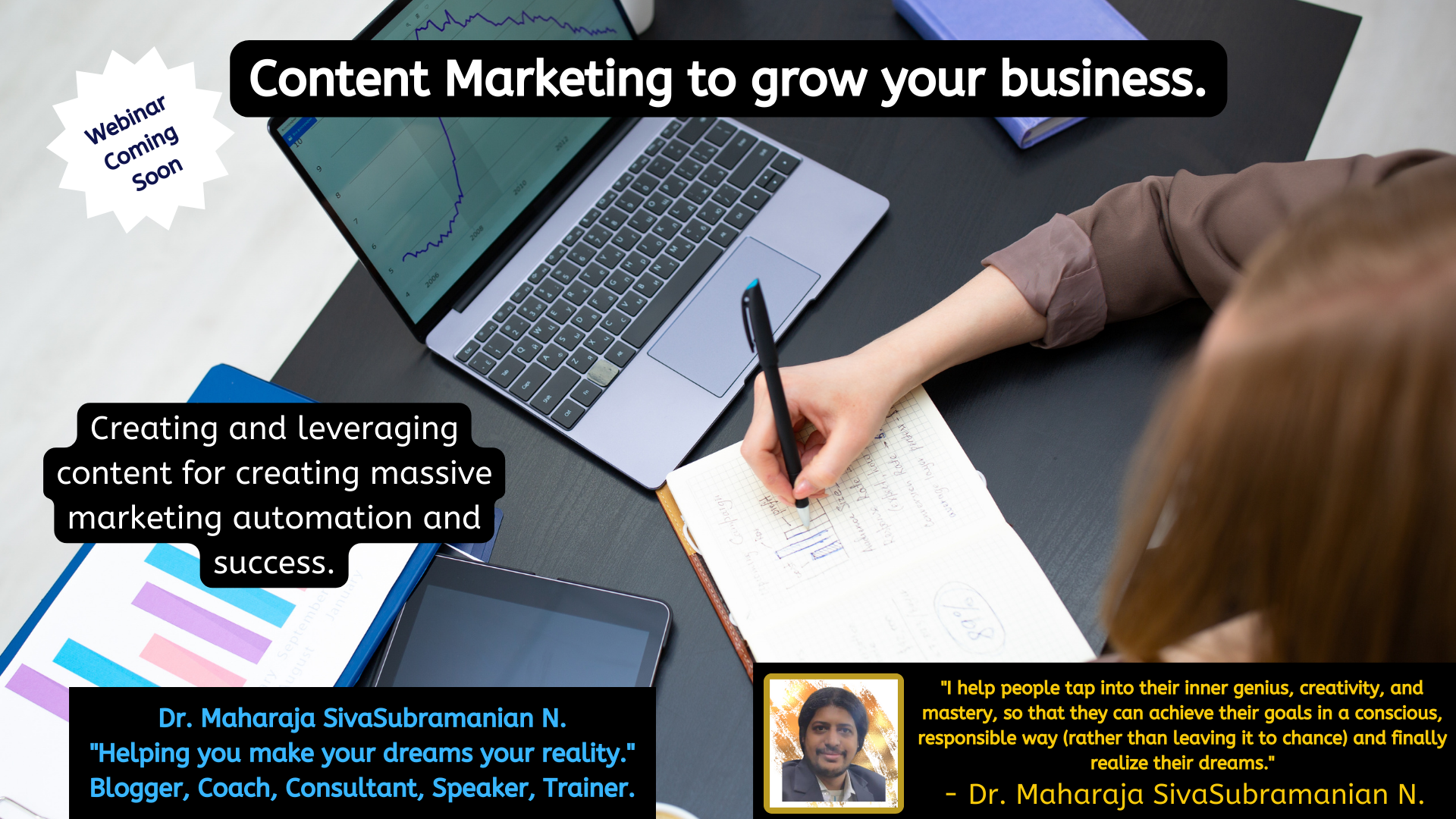 Content Marketing to grow your business. – Upcoming free webinar.