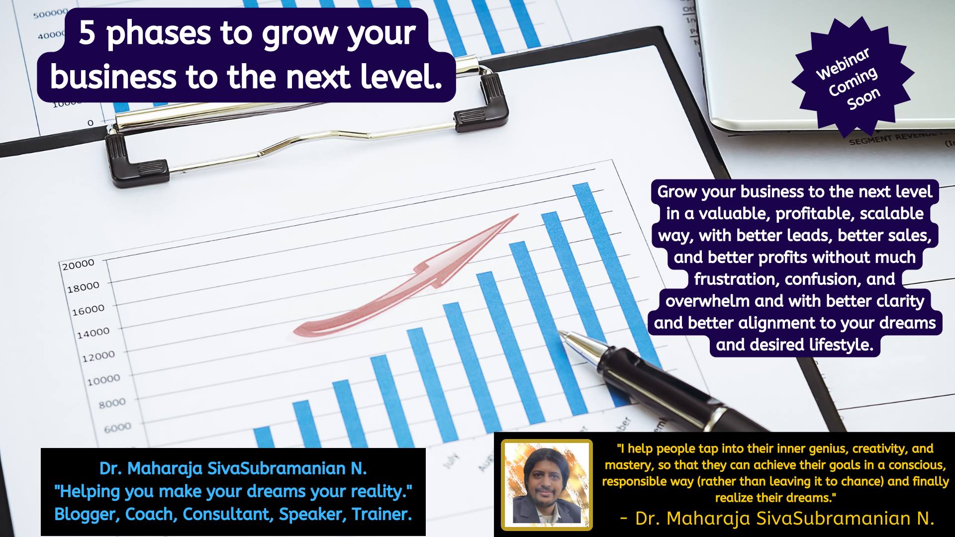 5 phases to grow your business to the next level. – Upcoming free webinar.