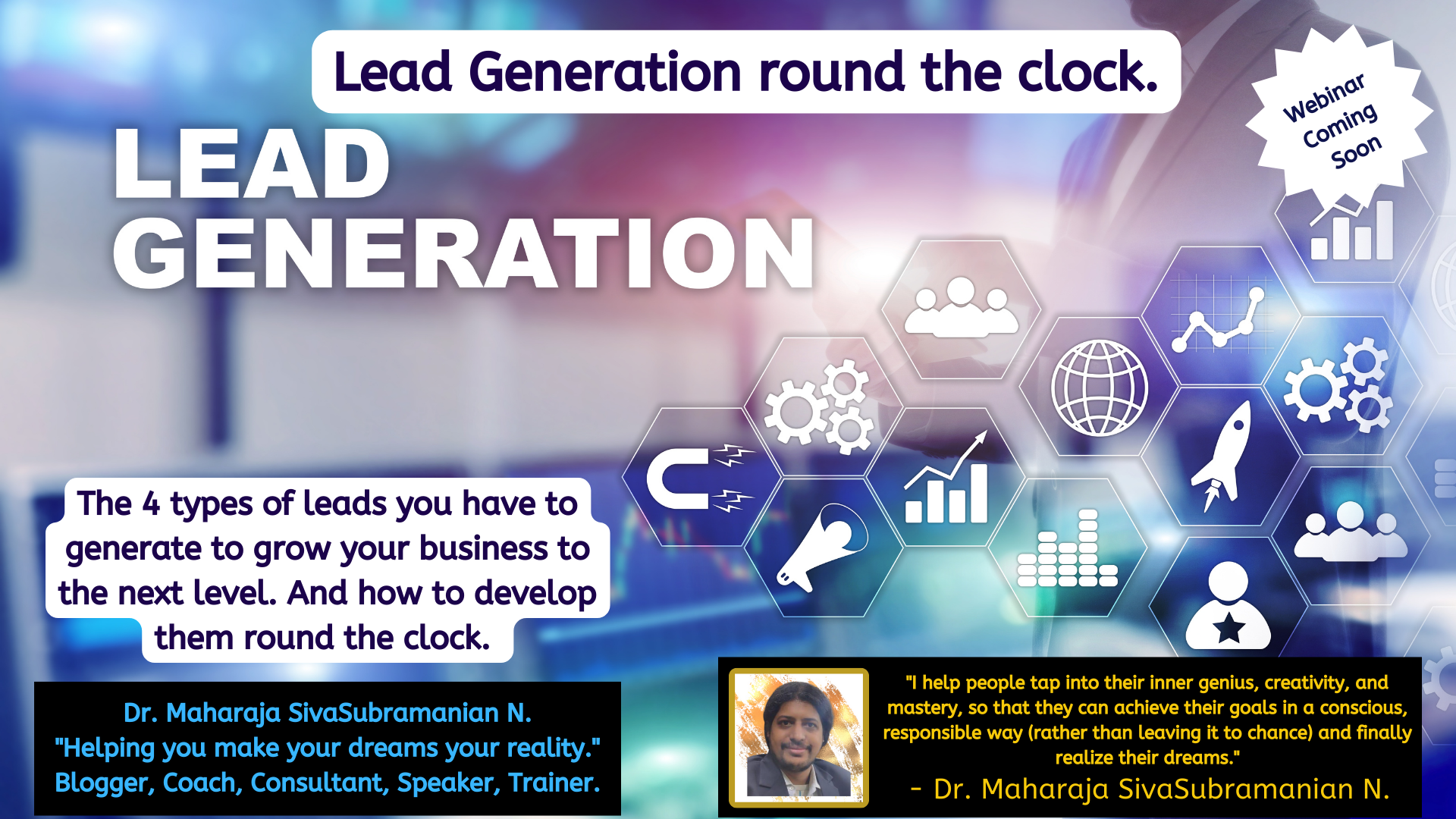 Lead Generation round the clock for Startup Founders. – Upcoming free webinar.