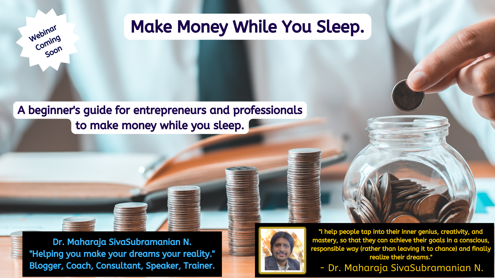 Make Money While You Sleep Grow your business to the next level free webinar