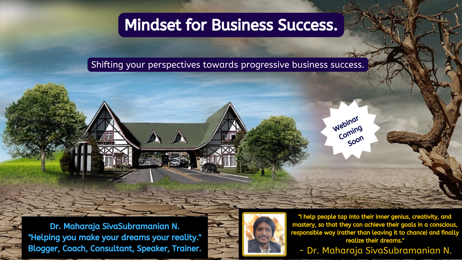 Mindset for Business Success. – Upcoming free webinar.