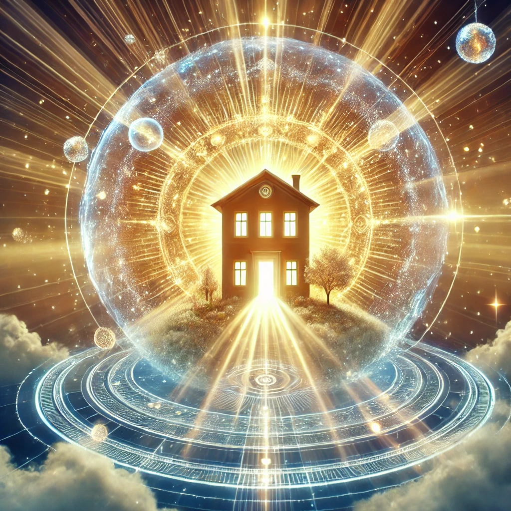 Gateway_of_Sacred_Spaces_and_Property_Clearing.png Gateway of Sacred Spaces & Property Clearing A luminous home surrounded by protective golden light, with flowing energy streams cleansing the space. A sacred and luminous visual representing the Gateway of Sacred Spaces & Property Clearing. The image shows a glowing home encircled by radiant protective energy fields, with streams of light gently washing through, symbolizing purification, harmony, and energetic protection of living environments.