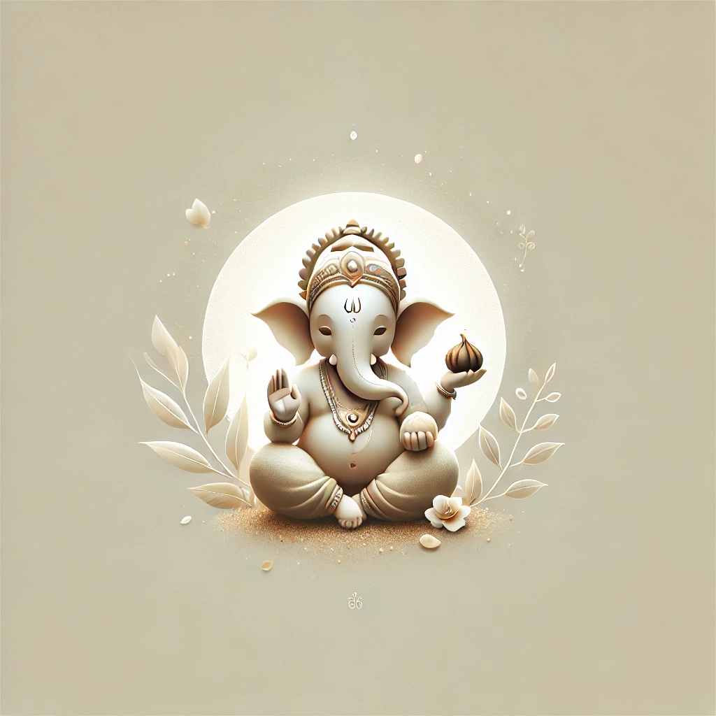 sacred-bala-ganesha-child-form-energy-healing. Bala Ganesha — The Playful Child Form of Lord Ganesha Holding a Modak Sacred childlike form of Lord Ganesha, seated on the ground with a modak in his hand, surrounded by gentle divine light and natural elements. A spiritually consecrated, minimalistic image of Bala Ganesha, the child form of Lord Ganesha. Seated with a small modak and bathed in gentle light, this artwork represents innocence, joy, new beginnings, and divine playfulness. Ideal for sacred healing journeys and devotional offerings during Ganesh Chaturthi.