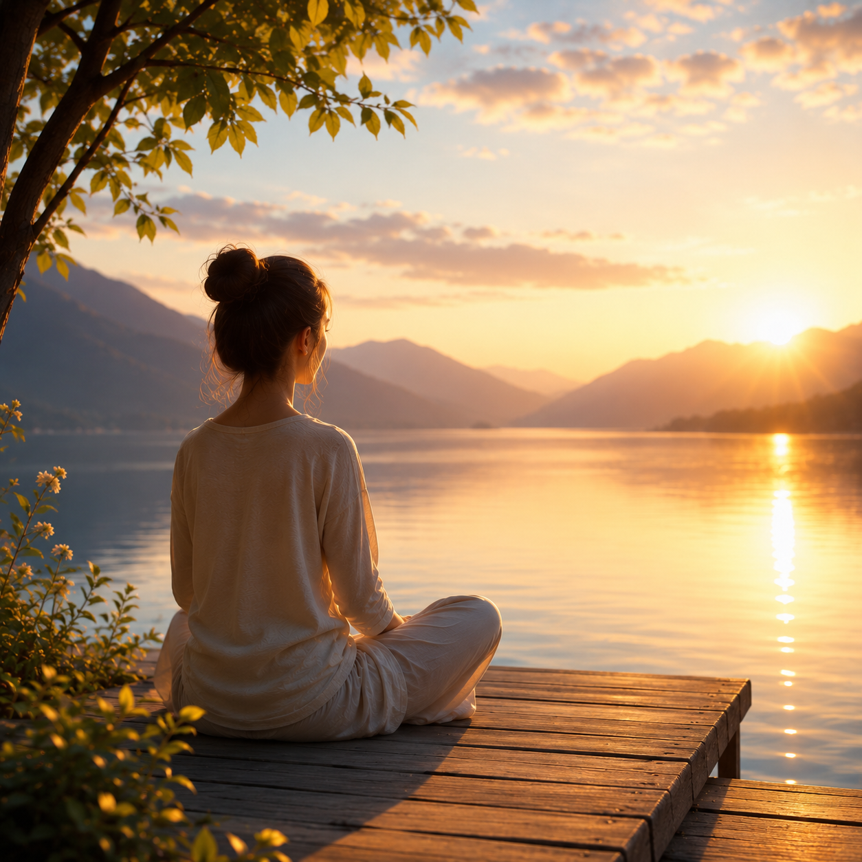 Serene morning by the tranquil lake Healing Does Not Have to Be Complicated